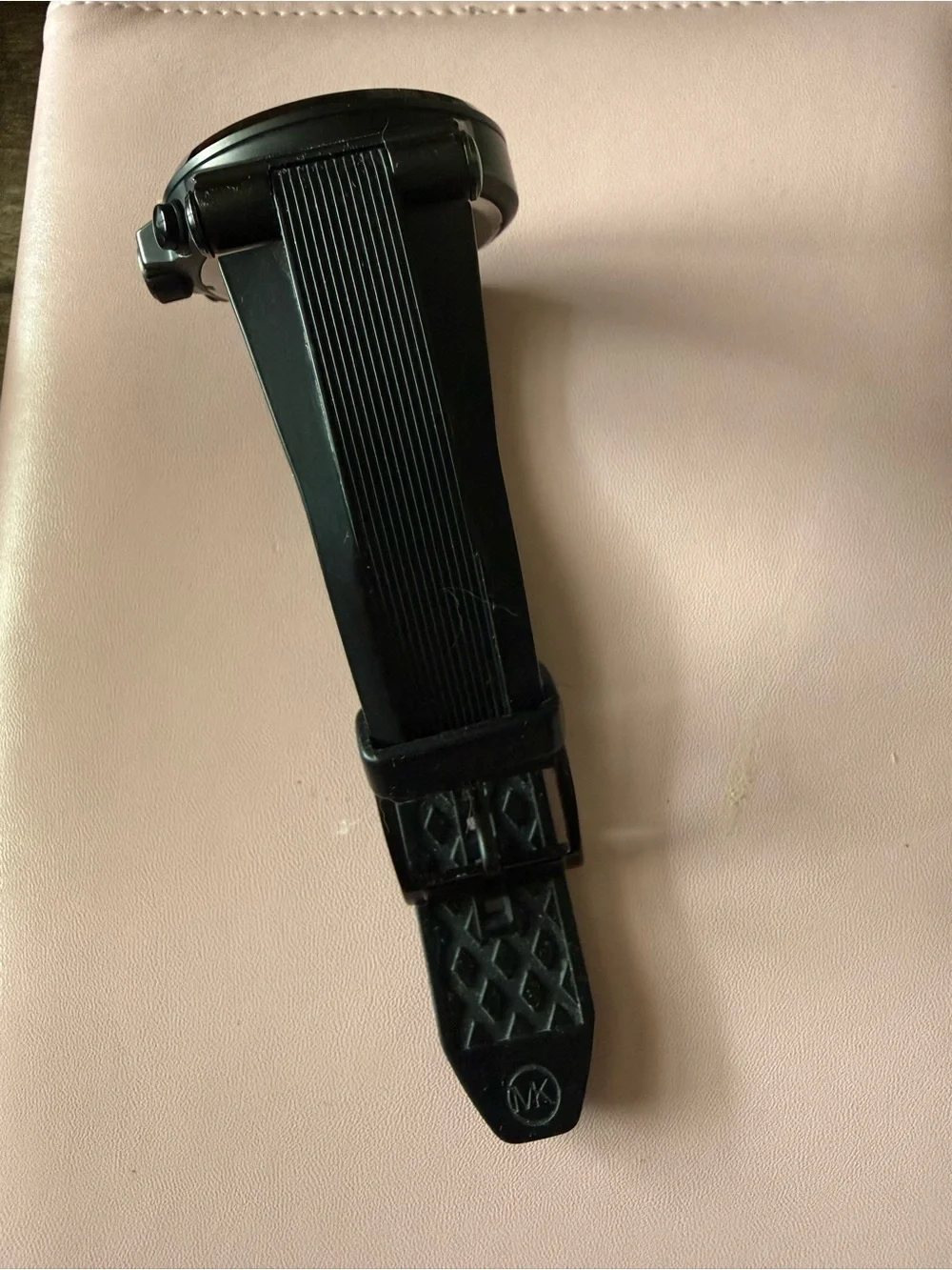 Michael Kors Black Silicone Strap Chronograph Watch